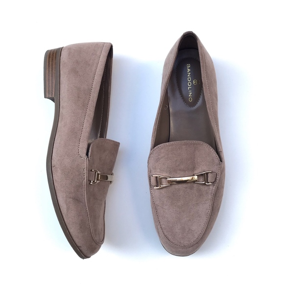 Bandolino Shoes - Bandolino Suede Tan Beige Flat Loafers Size 7.5